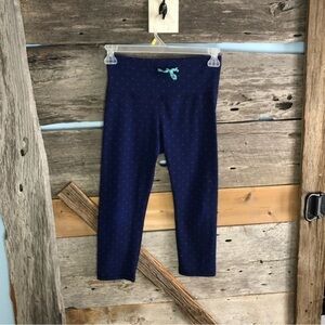 OLD Navy Size Med Blue Polka Dot Activewear Capris